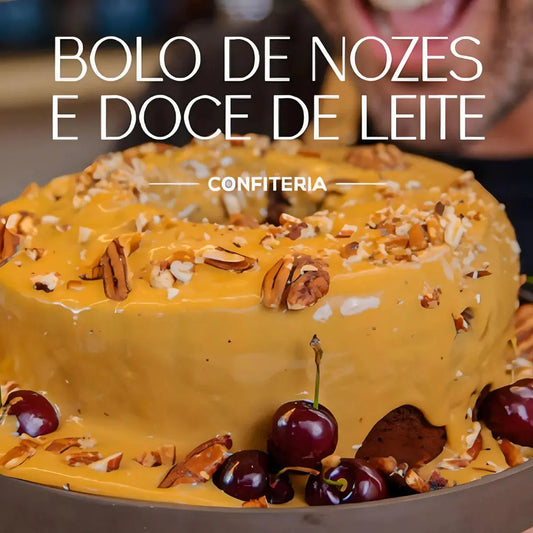 Bolo-de-Chocolate-com-Nozes-e-Calda-de-Doce-de-Leite A Confiteria – Better choices for a better life