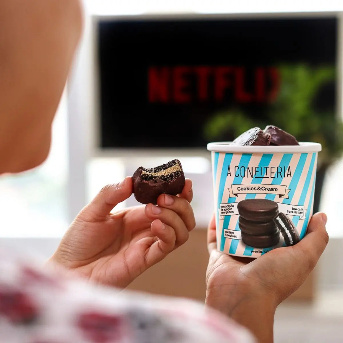 Cookies Banhados com Chocolate A Confiteria – Better choices for a better life