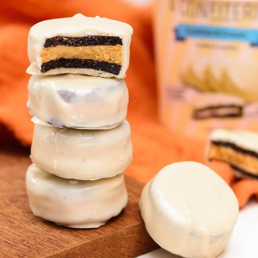 Cookies Banhados com Chocolate Branco A Confiteria – Better choices for a better life