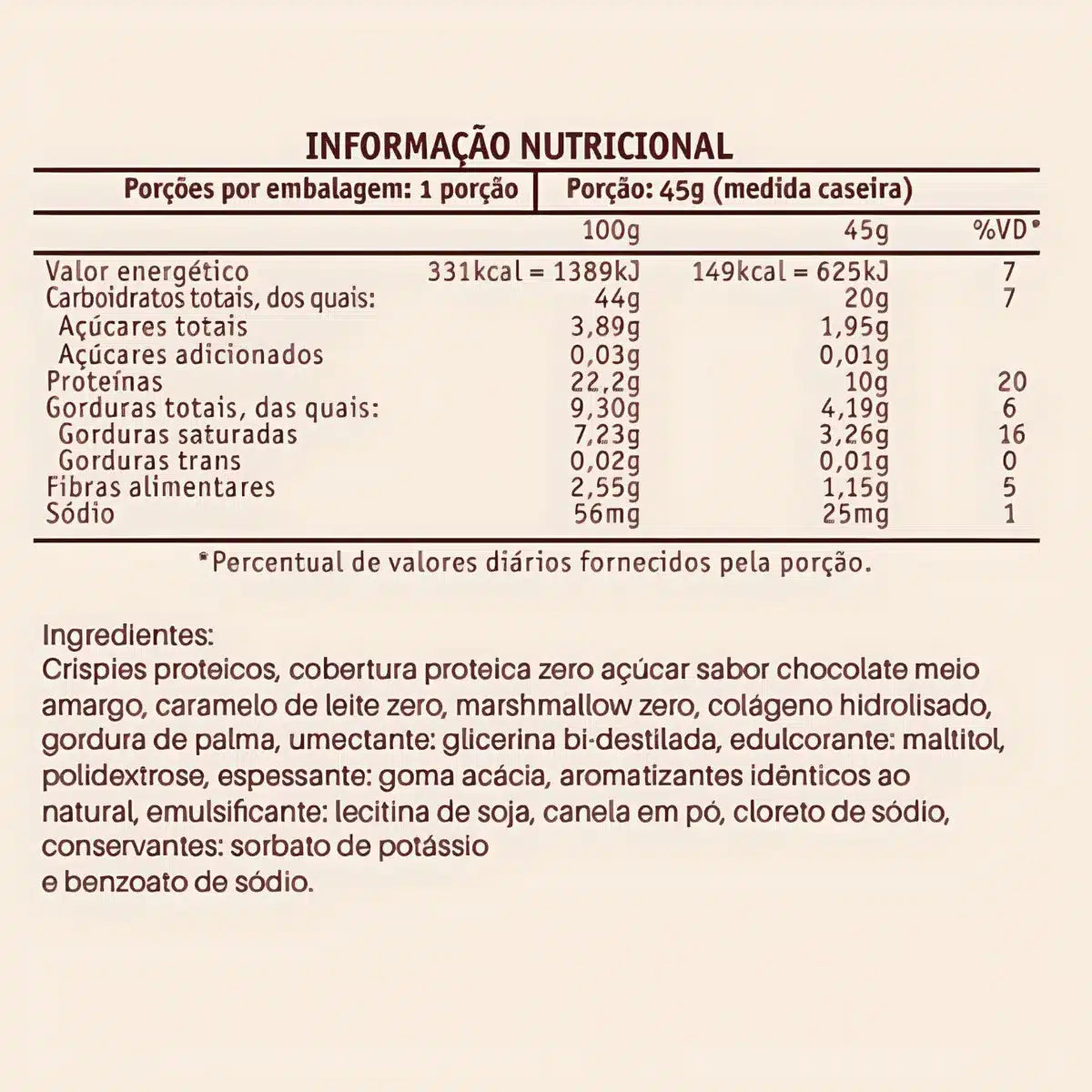 Caixa de Barra de Proteína Churros com Caramelo – 12 unidades