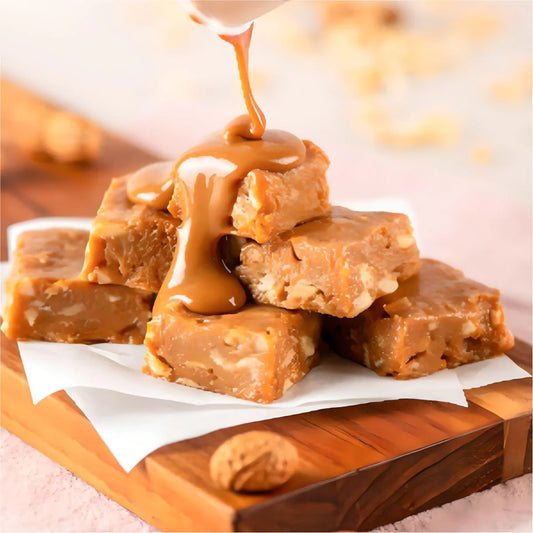 Fudge de Doce de Leite Fit e Amendoim