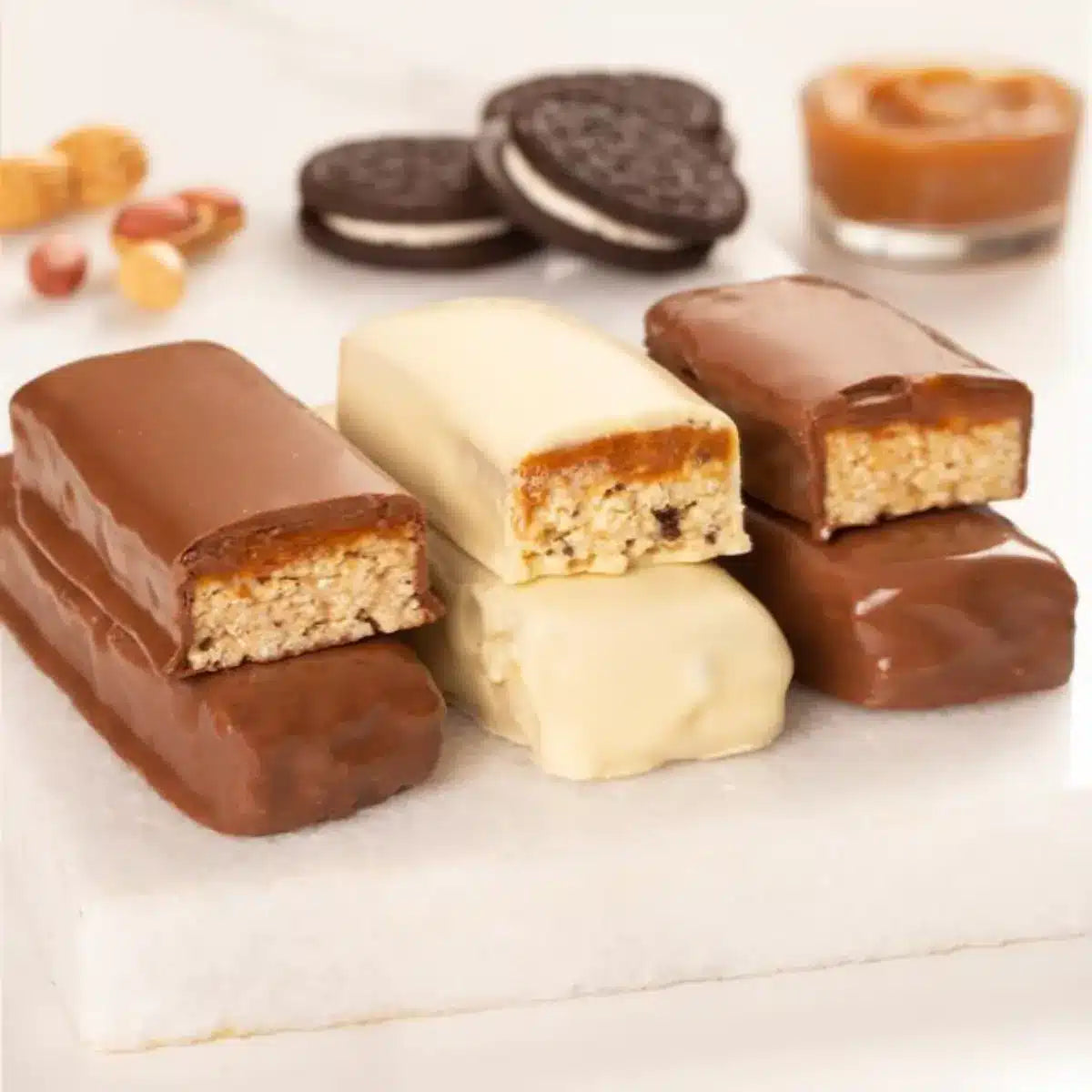 Caixa de Barra de Proteina Amendoim com Caramelo – 12 unidades