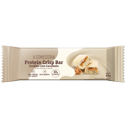 Caixa de Barra de Proteína Cookies com Caramelo – 12 unidades
