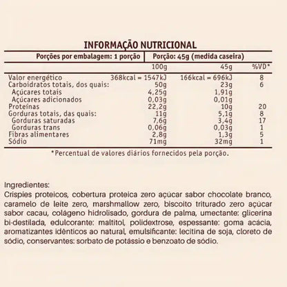 Caixa de Barra de Proteína Cookies com Caramelo – 12 unidades