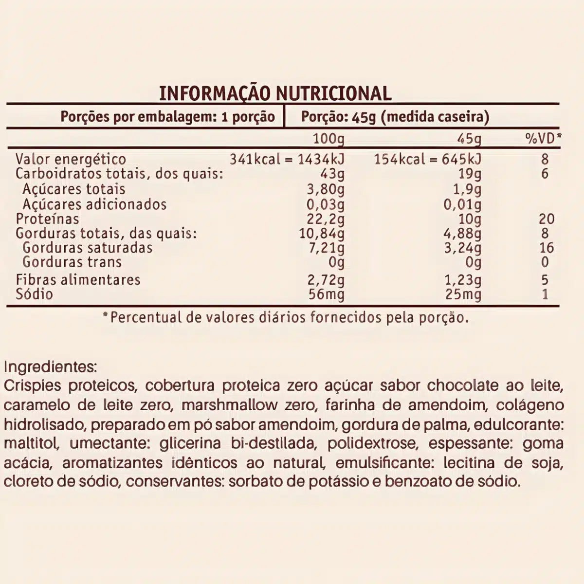 Caixa de Barra de Proteina Amendoim com Caramelo – 12 unidades
