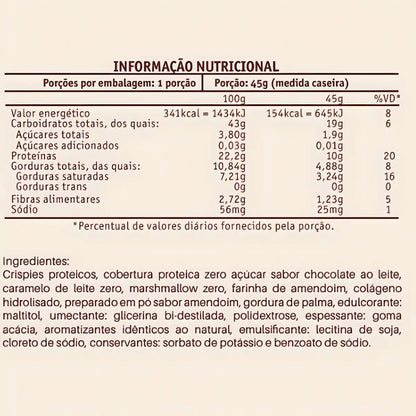Caixa de Barra de Proteina Amendoim com Caramelo – 12 unidades